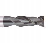 Two Flute Regular Length Single End Center Cutting HSS End Mills with AlTiN