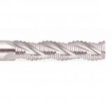 Center Cutting Three Flute High Helix for Aluminum Roughing Cobalt End Mills