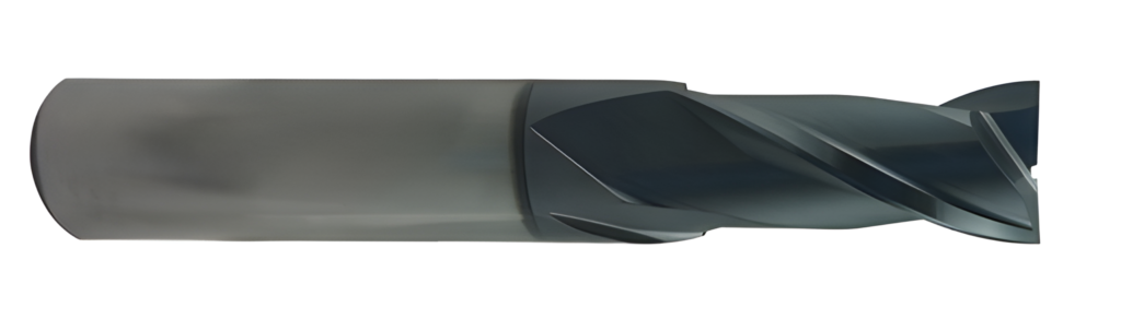 2 Flute Single End Center Cutting TC Carbide End Mill w/ AlTiN