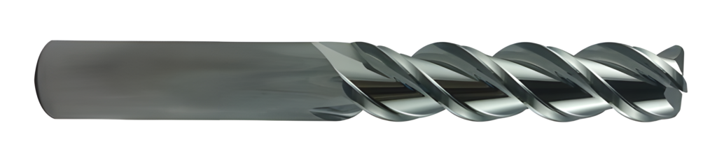 3 Flute Single End 45° Helix Corner Radius Center Cutting Alu-Mill TC Carbide End Mill