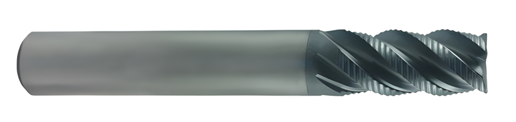 4 & 5 Flute Single End Fine Pitch Corner Radius Center Cutting TC Carbide Roughing End Mill w/ AlCrN