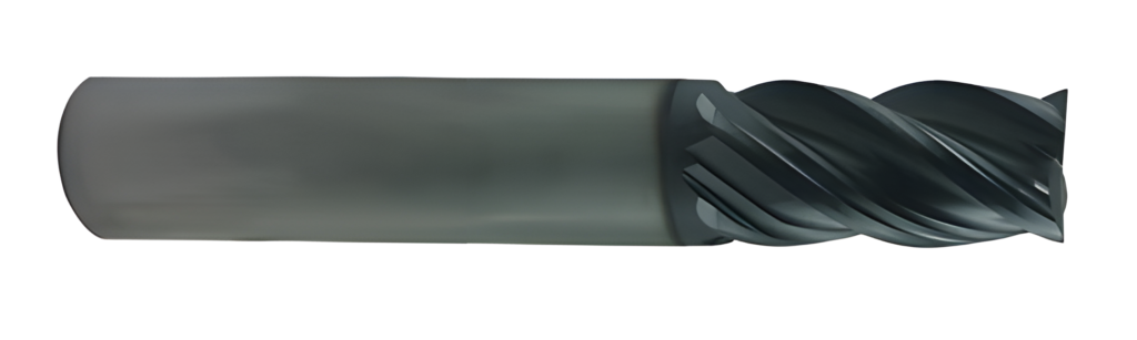 4 Flute Single End Center Cutting V-Mill TC Carbide End Mill w/ AlTiN