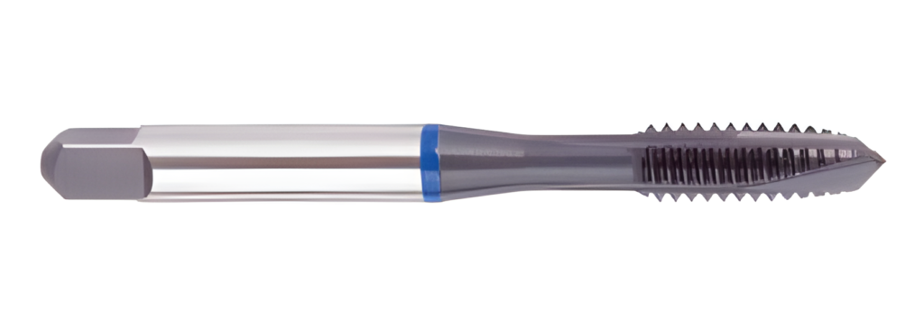 Spiral Point Blue Ring TC-SS Taps for Tough Materials